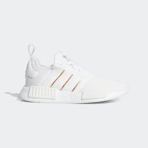 White, Rose Gold Adidas NMDs